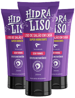 Frascos do alisante Hidraliso